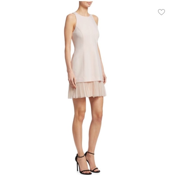 Cinq à Sept | Elegant Navy Catriona Silhouette Pleated Crepe Hem Dress | Size 2 - Picture 6 of 14